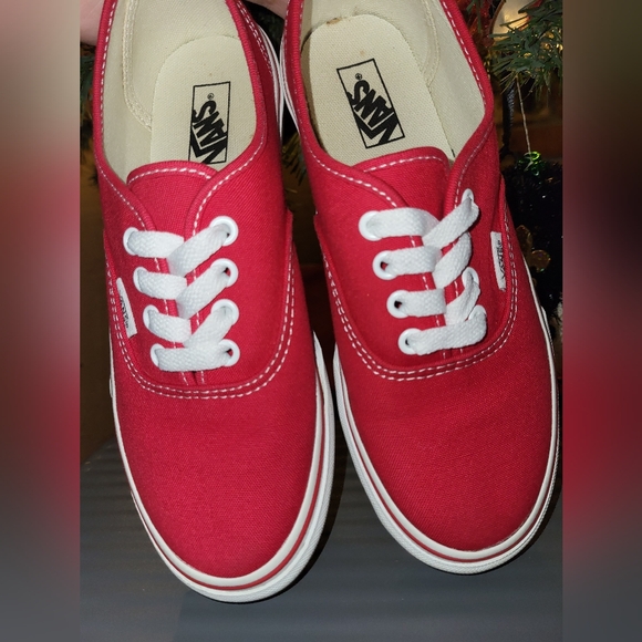 Vans Other - Vans Kids Red Canvas Sneakers